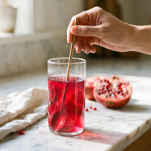 Stirring the drink